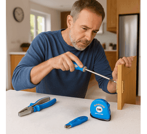 Set Herramientas Alicate Cinta Métrica Tester 6v Cartoneros