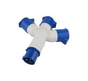 Toma Hembra Enchufe Industrial Derivación Múltiple 220v 2p+t