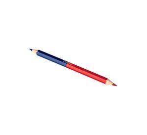 Blíster con 2 lápices 18 cm bicolor gruesos para carpintero