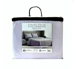 Sábanas Polar Lisa Composé 2 Plazas / Bicolor Morado – Doral