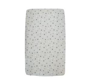 Sabana Moletón 100% Algodón para Colecho Mini Estrellas Gris