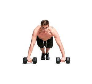 Par Mancuernas Hexagonales Caucho 7.5 Kg Boost Fitness