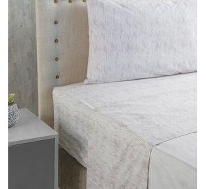 Sabanas  Microfibra  estampada 1. 5 plazas 3P -Nautica Home -Beige
