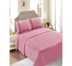 SABANAS 150 HILOS KING ROSADO