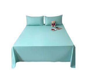 JUEGO DE SABANA KING 200 HILOS CELESTE