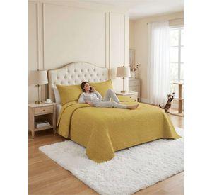 Cubrecama Quilt Verano King Delgado Texturizado Set Con Fundas a7