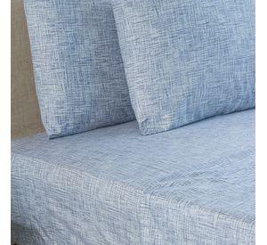Sabanas  Microfibra Estampada  1 .5 Plazas 3P- Nautica Home- Azul