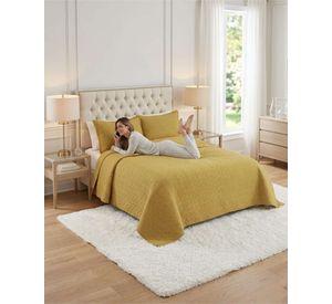 Cubrecama Quilt Verano 2 Plazas Delgado Texturizado Set Con Fundas a7
