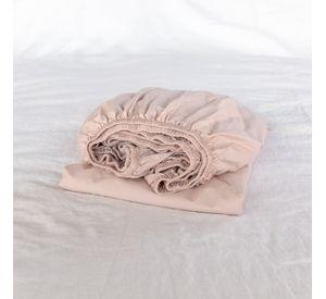 Sábana Bajera Algodón Ava - Rosa Palo / 1,5 PL