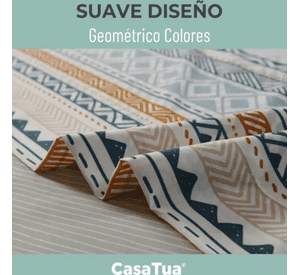Juego sabanas estampadas etnico 1.5 plaza