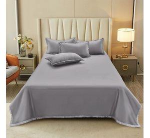Sabanas Lisas Microfibra King 4P Nautica Home Gris Oscuro