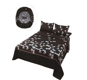 JUEGO DE SABANAS CASA SOL 1 PLAZA NEGRO