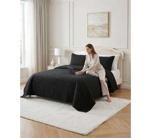 Cubrecama Quilt Verano King Delgado Texturizado Set Con Fundas a8