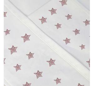 Juego de Sábanas King Estrellas Rosa