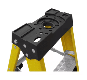 Escalera Fibra De Vidrio Industrial 2.4mts 8 Peldaños 150 kg Amarilla