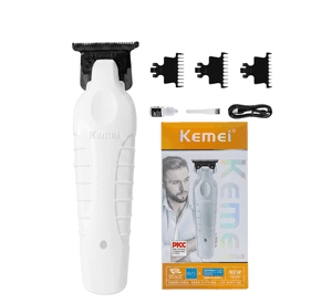 Cortadora De Pelo Patillera Trimmer Kemei KM 2299 Edici n Blanco