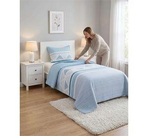 Cubrecama Quilt Verano Plaza Y Media Estampado Temática a9