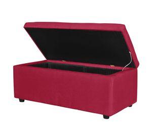 Banqueta Baul Felpa 100 X 50 X 45 burdeo
