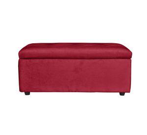 Banqueta Baul Felpa 100 X 50 X 45 burdeo