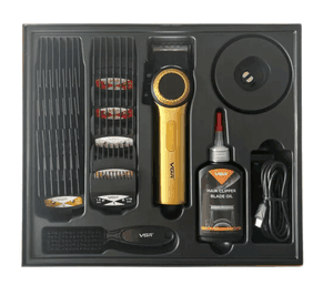 Máquina Cortapelo VGR001 Clipper Profesional Alta Potencia Color Dorado