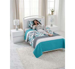 Cubrecama Quilt Verano Plaza Y Media Estampado Temática a13