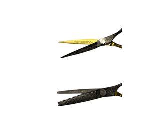 Set de Tijeras Wmark Pro D96-PS024 6" Con Negro Y Dorado
