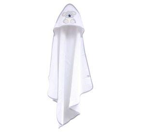 Toalla Capucha para bebé Algodón 75x75 cms blanco