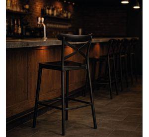 Piso Taburete Silla alta bar cocina Danessa 75cm Negra