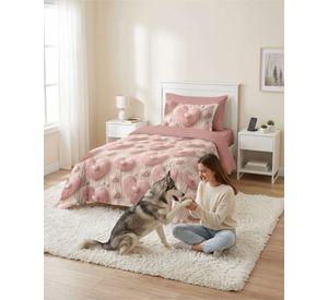 Quilt Cubrecamas Ligero Verano Efecto 5D Plaza y Media PM1