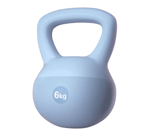 Pesa Rusa Suave Kettlebell Base De Goma Arena De Hierro 6KG