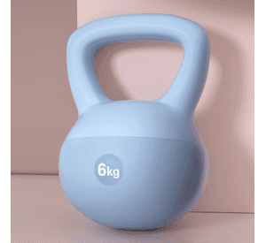 Pesa Rusa Suave Kettlebell Base De Goma Arena De Hierro 6KG