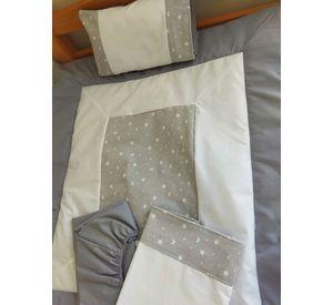 JUEGO DE SABANAS + COBERTOR CUNA COLECHO CON ESTAMPADO