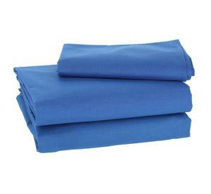Sabana Lisa 1.5 Plazas 144 Hilos Azul Rey