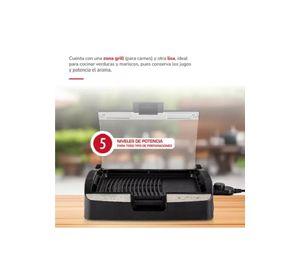 Parrilla eléctrica Thomas TH-224 1650W color negro