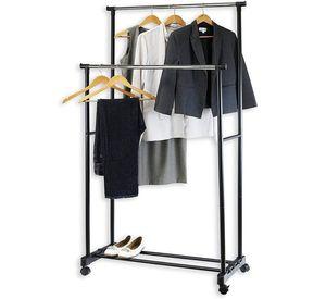 Perchero Ajustable Ropa Doble Diseño Elegante Sala Estar Jer