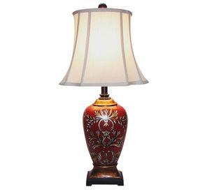 LÁMPARA SOBREMESA CLASICA ROJA E27 1X60W