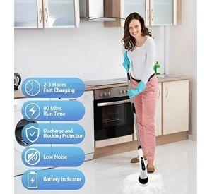 CEPILLO ELE CTRICO RECARGABLE PARA LIMPIEZA DE PISO
