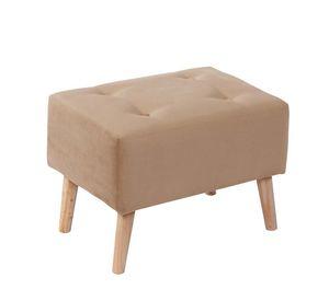 Pouf Niza Tela Velvet Beige