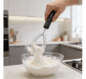 Batidor De Resorte Acero Inoxidable Con Mango Multifuncional
