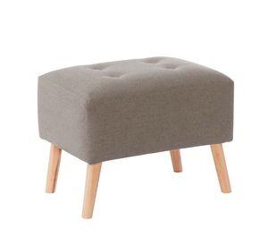 Pouf Niza Lino Gris Claro
