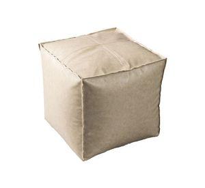 Pufs otomano de estilo nórdico Beige 45x45 cm