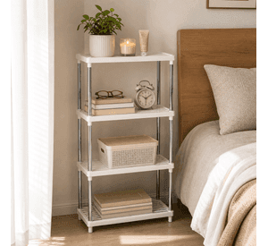 Organizador  4 Niveles Plastico y Metal para Dormitorio  171