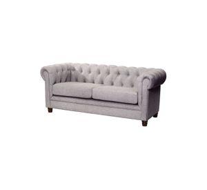 SOFA FLORENCIA 2C LINO GRIS CLARO