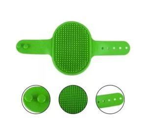Cepillo Para Pelo De Mascotas Ajustable A La Mano Verde