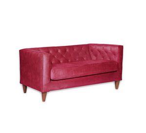 SOFA BRESCIA 2C CUERO KENTUCKY ROJO