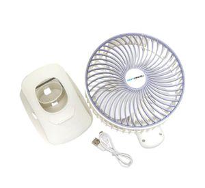 Ventilador Clip Portátil Recargable Tecnolab TL674 blanco