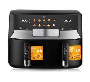 Freidora Aire 12L Doble Cesta Tecnologia Digital Cocina Lau