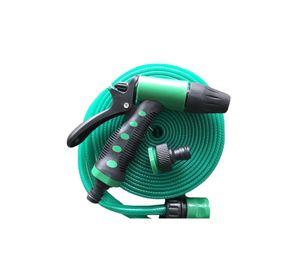 Manguera Flexible 1/2 Pulgada Rollo 20 MTS Pistola Acoples Verde