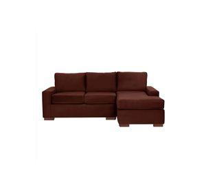 SECCIONAL DER LIVORNO TELA VELVET CHOCOLATE