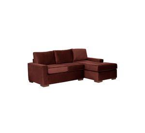 SECCIONAL DER LIVORNO TELA VELVET CHOCOLATE
